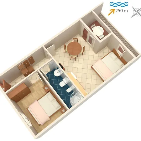 Апартаменты 2323a Рабац